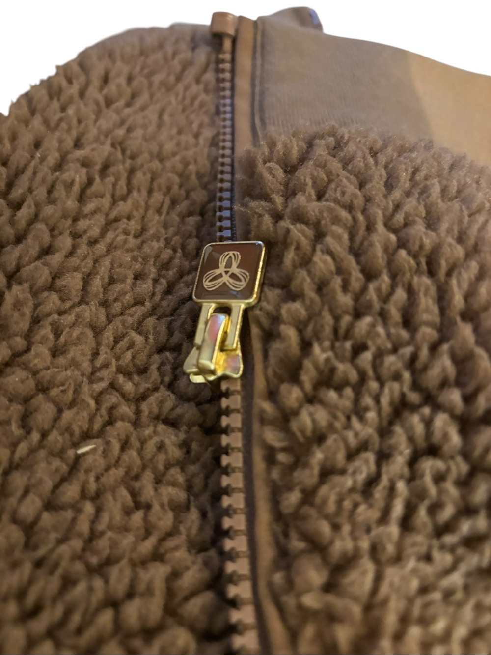 Aritzia Brown Sherpa Zip-Up Jacket - Picture 5 of 6